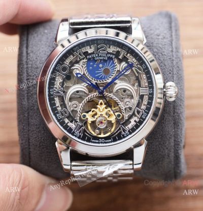 Clone Patek Philippe Grand Complications Moon phase Stainless steel watches